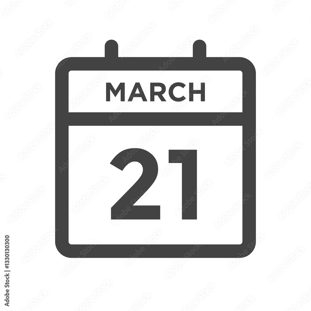 March 21 Calendar Day Calender Date for Deadline or Appointment March 21 Calendar Day Calender Date for Deadline or Appointment