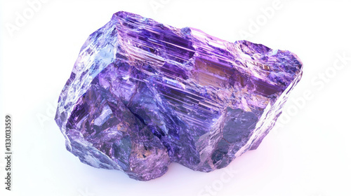 Stunning iolite gemstone showcasing pleochroism for mineral enthusiasts photo