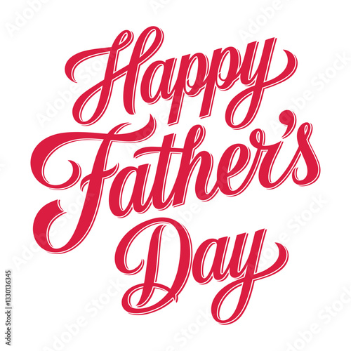 Happy Father's Day typography design