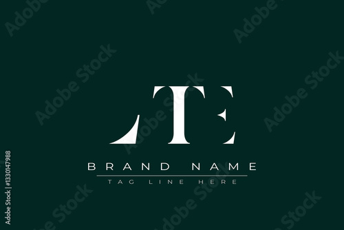LTE abstract letter logo design. This logo is designed by three abstract letters.