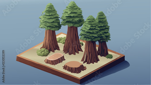 A Geometric View of California’s Redwood National & State Parks