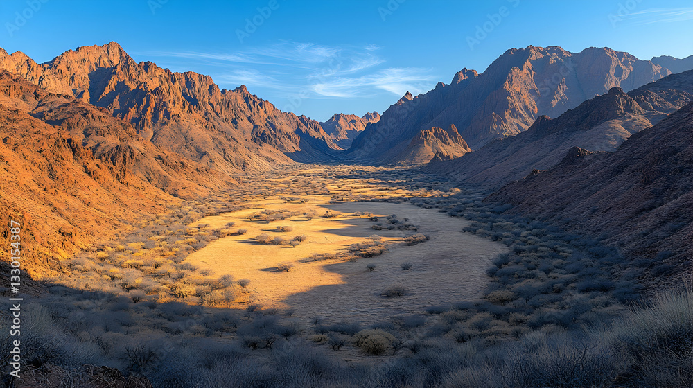 Naklejka premium Desert canyon panorama
