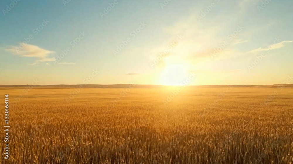 Golden sunrise over a tranquil field, soft rays illuminating the horizon, perfect for nature themes and inspirational text. Golden sunrise over a tranquil field, soft rays illuminating the horizon, perfect for nature themes and inspirational text.