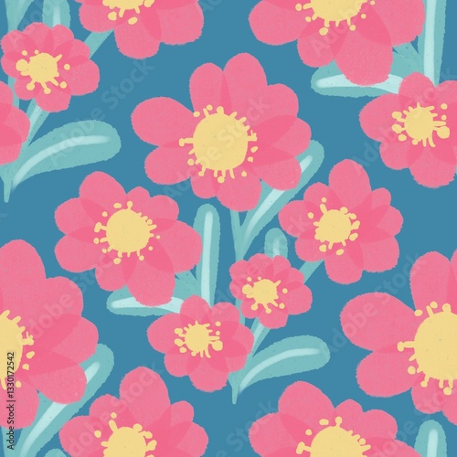 Wallpaper Mural seamless pattern block pastelcolor Torontodigital.ca