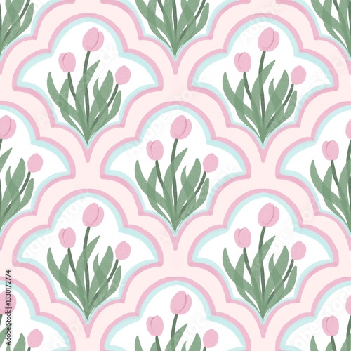 seamless pattern block pastelcolor