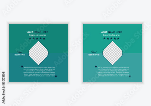  Client testimonial and customer feedback  template vector design