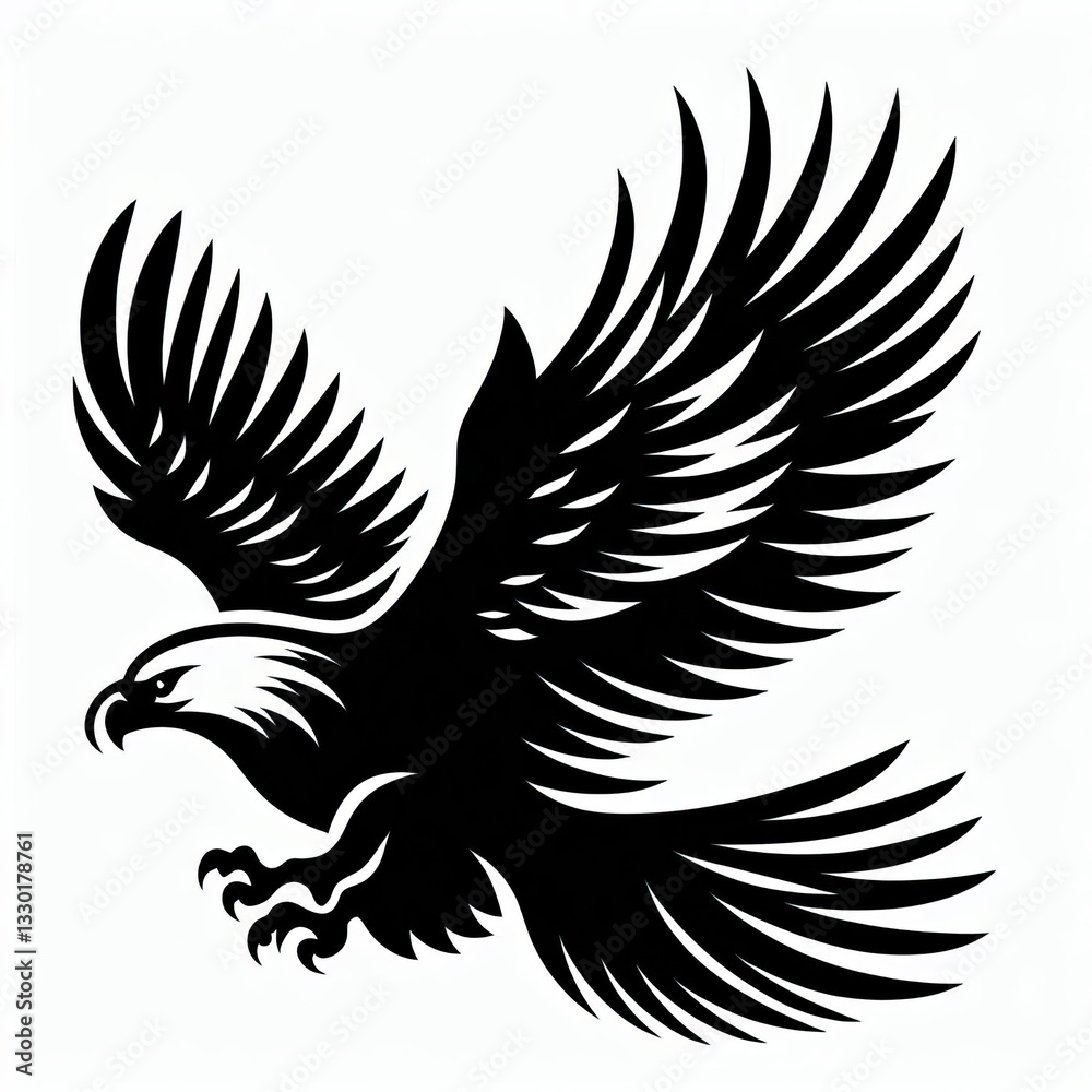 Fototapeta premium diferent birds silhouettes illustration