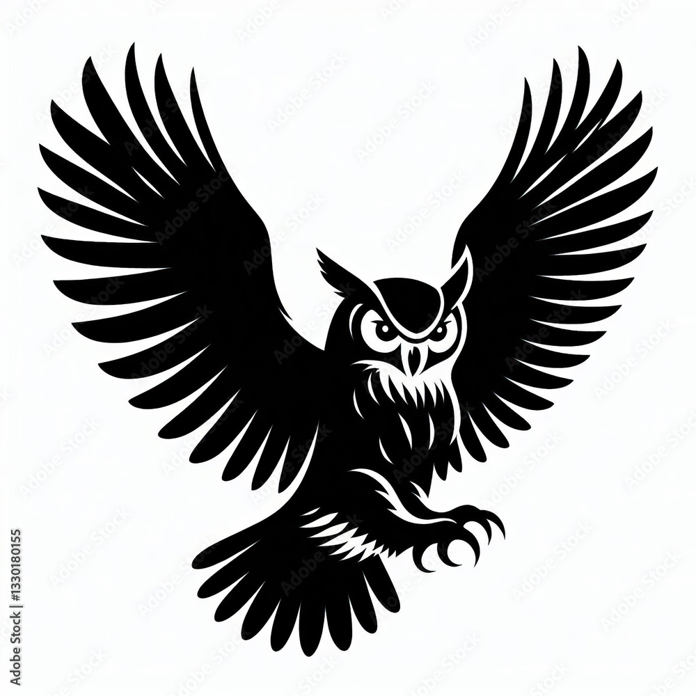 Obraz premium diferent birds silhouettes illustration