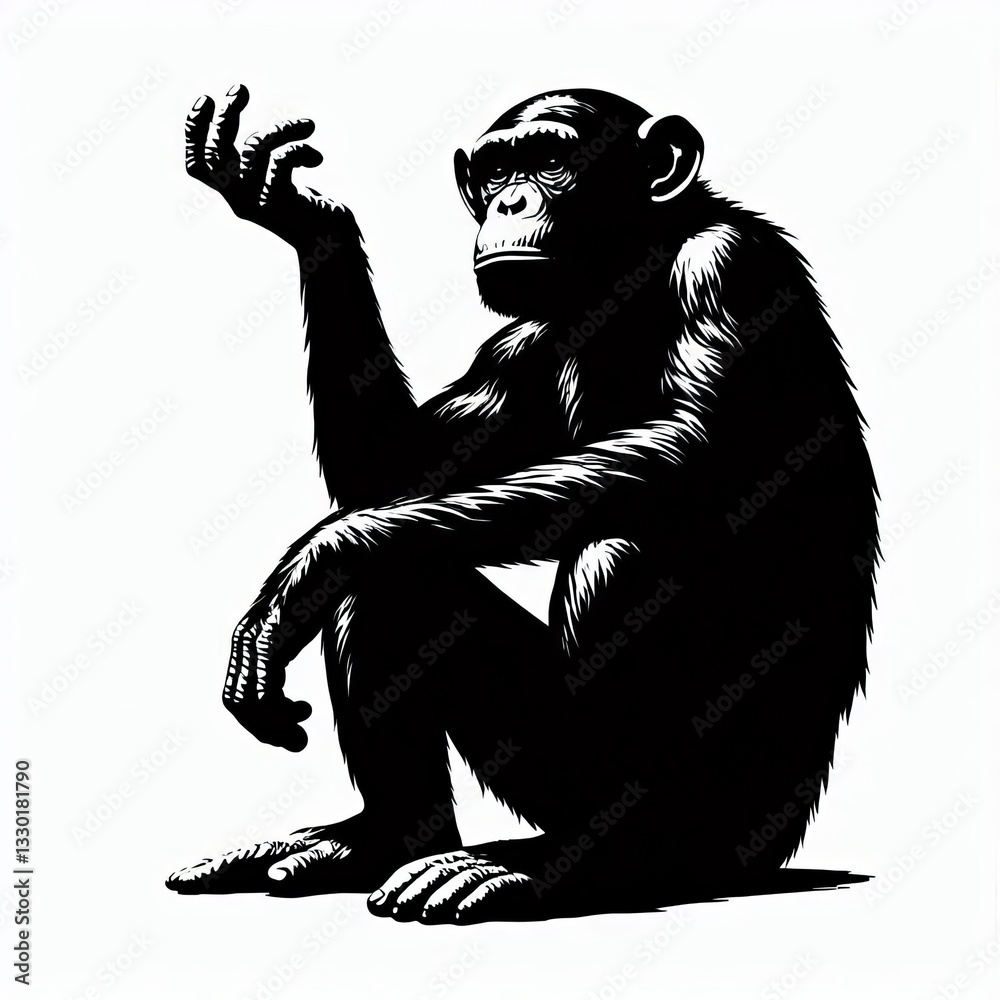 Fototapeta premium diferent animal silhouette illustration