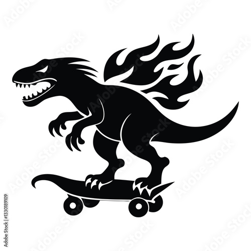 tyrannosaurus rex dinosaur vector isolated on white background eps 10 
