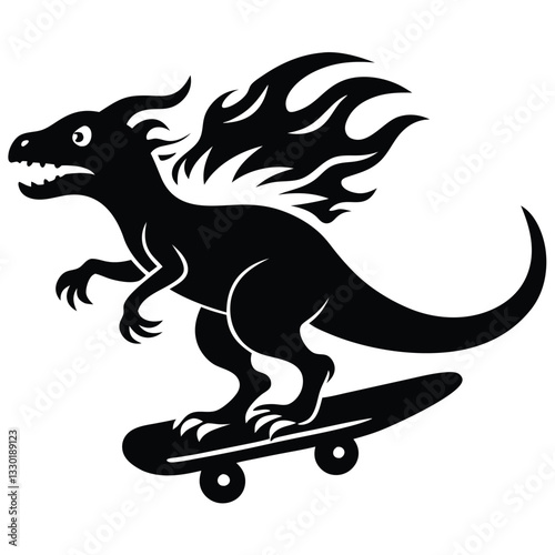 tyrannosaurus rex dinosaur vector isolated on white background eps 10 
