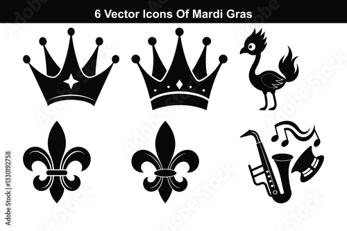 Vector Icons Set for Halloween with Floral and Nature Elements.