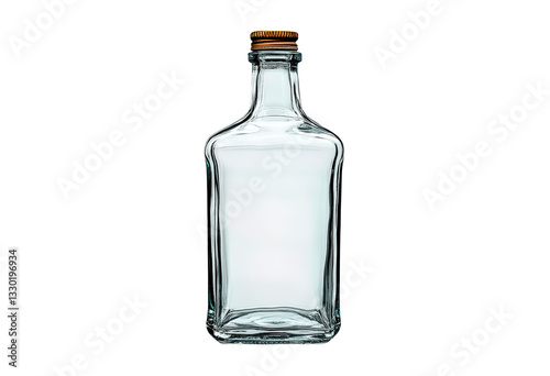 Wallpaper Mural Clear glass bottle isolated on transparent background Torontodigital.ca