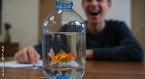 Fish in a Water Bottle Prank