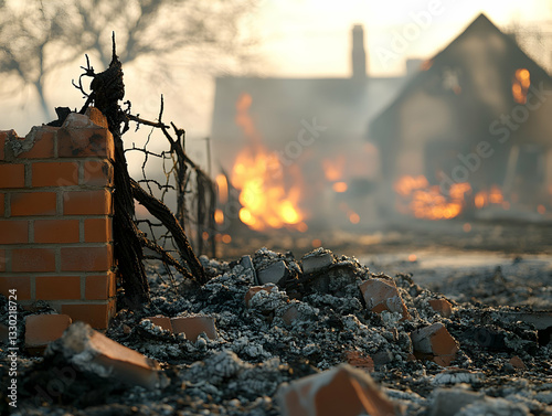 Residential fire damage