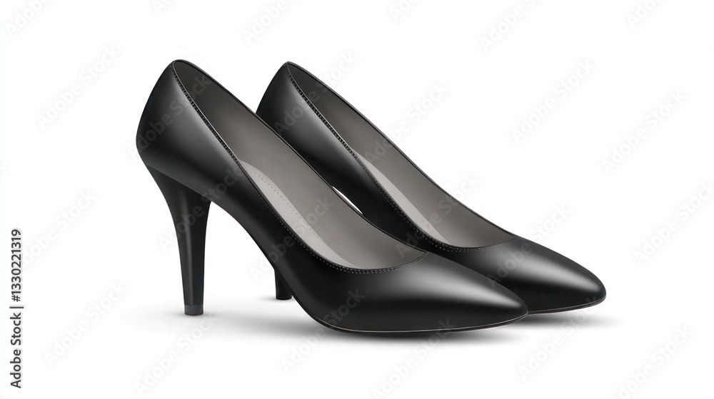 Pair of elegant black high heels Pair of elegant black high heels