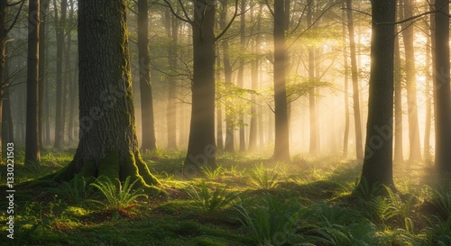 morning in the woods