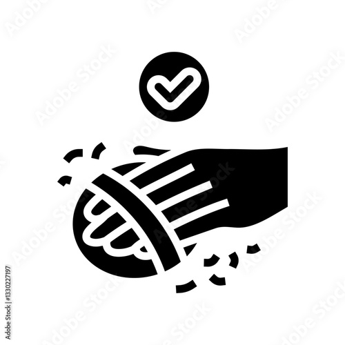 exfoliate body intimate care glyph icon vector illustration