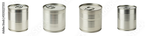 Plain Silver Tin Can, Cut Out Set