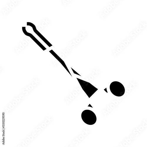 forceps surgeon glyph icon vector illustration