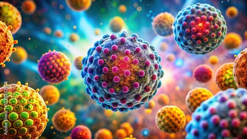 Microscopic Plasma Cell Leukemia & Waldenstrom Macroglobulinemia Images: High-Resolution Medical Microscopy photo