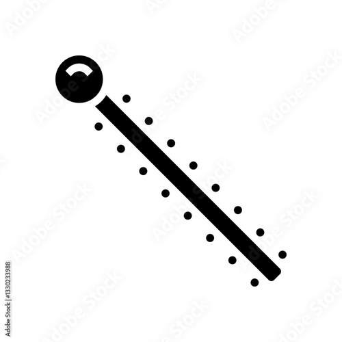 ligature ties orthodontist glyph icon vector illustration