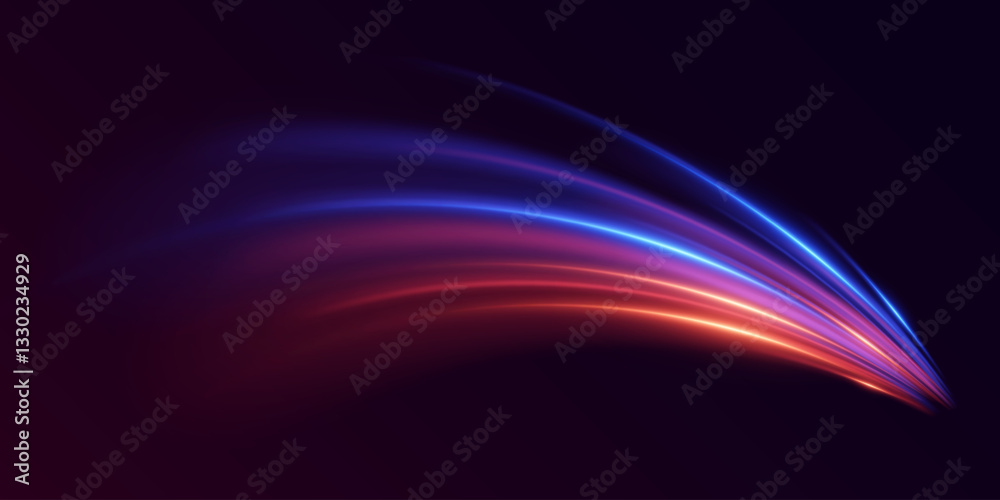 Neon light effect of swirl and speed. The magic of moving fast lines. Neon light effect of swirl and speed. The magic of moving fast lines.