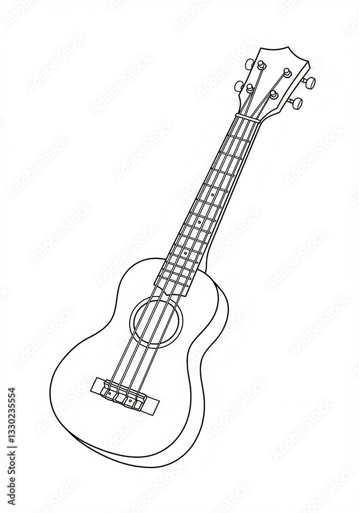 Fototapeta premium ukulele sketch 