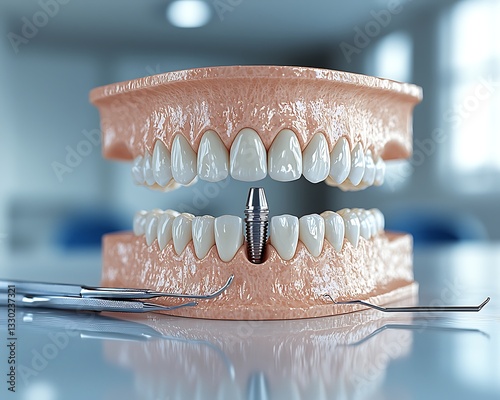 Dental Implant Jaw Model