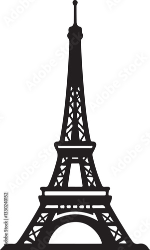 eiffel tower minimalist logo