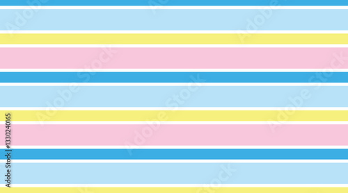 Abstract Stripes pattern. Blue yellow and pink color lines. Colorful stripes background. Vector illustration. 