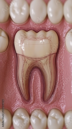 Dental model incisor tooth anatomy photo