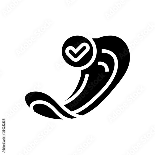 use pantyliners intimate care glyph icon vector illustration