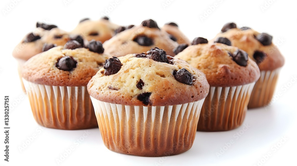 Tasty muffins isolated on white Tasty muffins isolated on white