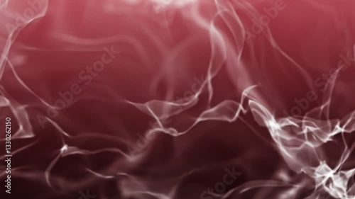 Hypnotic Floating Smoke on a Vivid Red Background – Abstract and Dreamlike Atmosphere