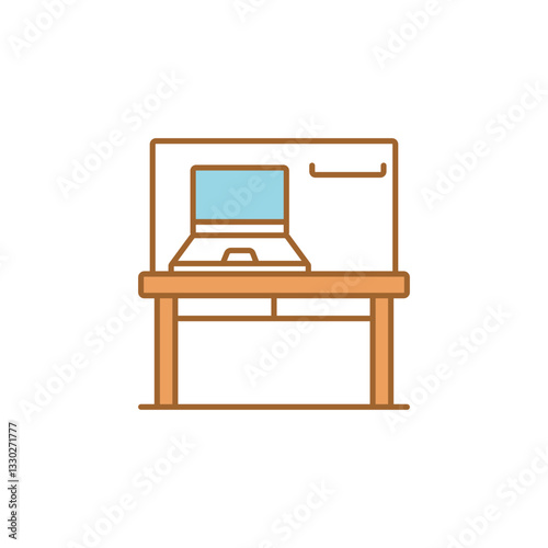 Work Table Icon for Workshops and Crafts.