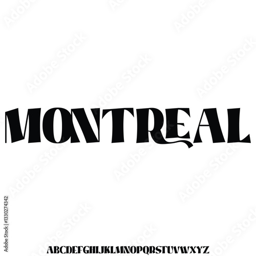 Modern condensed display font vector with ligature