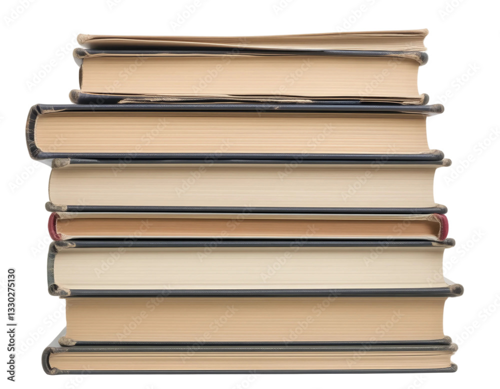 Stack of books isolated on a transparent background Stack of books isolated on a transparent background