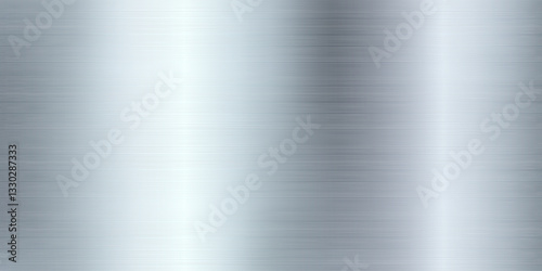 Silver metal plate. Stainless steel background. High detail vector texture.