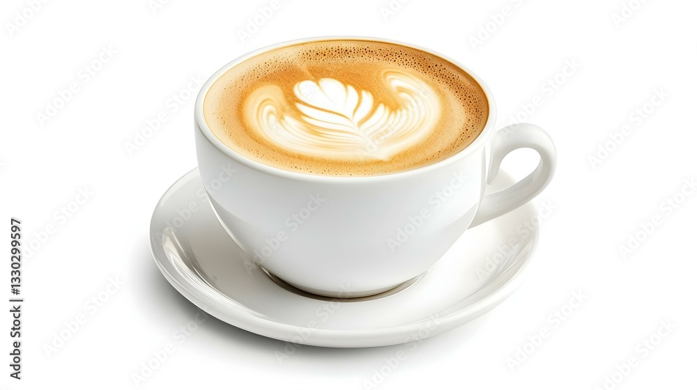 Obraz premium Coffee cup isolated on white background