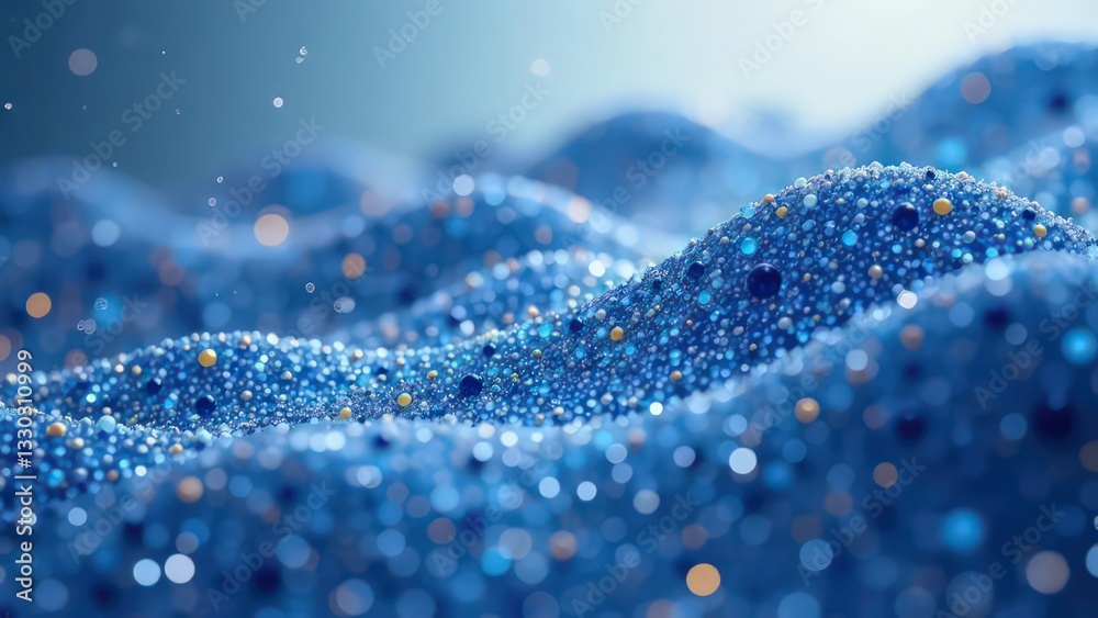 Waves of round small particles, smoothly occurring in abstract design Waves of round small particles, smoothly occurring in abstract design