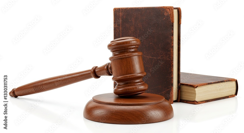 Wooden Gavel and Law Books Symbolize Justice, Order, and Legal Knowledge Wooden Gavel and Law Books Symbolize Justice, Order, and Legal Knowledge