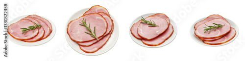 Glazed Ham Slices with Rosemary, Cut Out Set