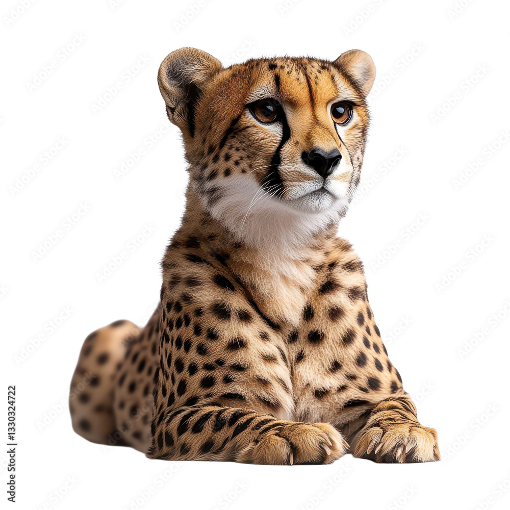 Cheetah isolated on transparent background. Cheetah isolated on transparent background.