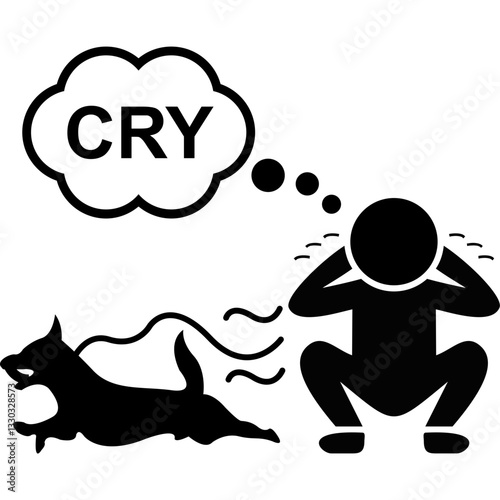 Dog Run Away Icon