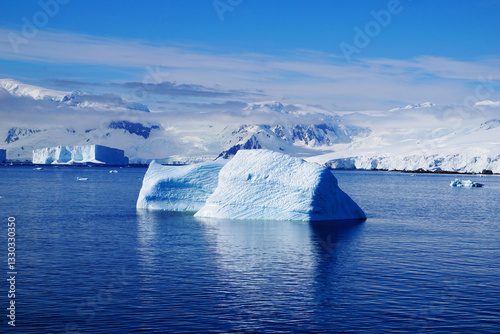 Vászonkép Iceberg, Melchior Islands, Antarctica