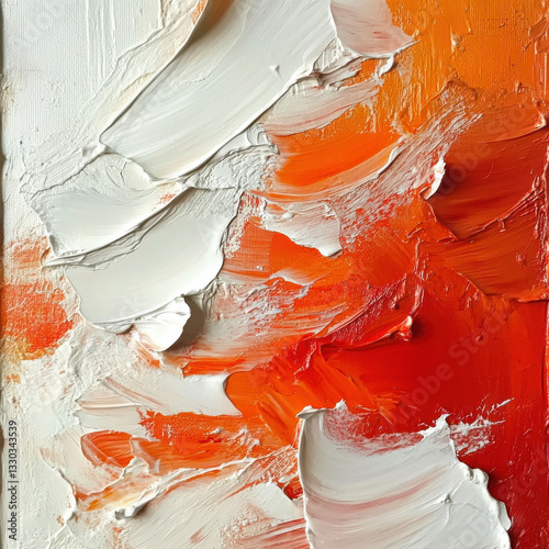 a watery brush stroke of red and orange watercolor isolated  on white background ,oil paint, drips, colorful

