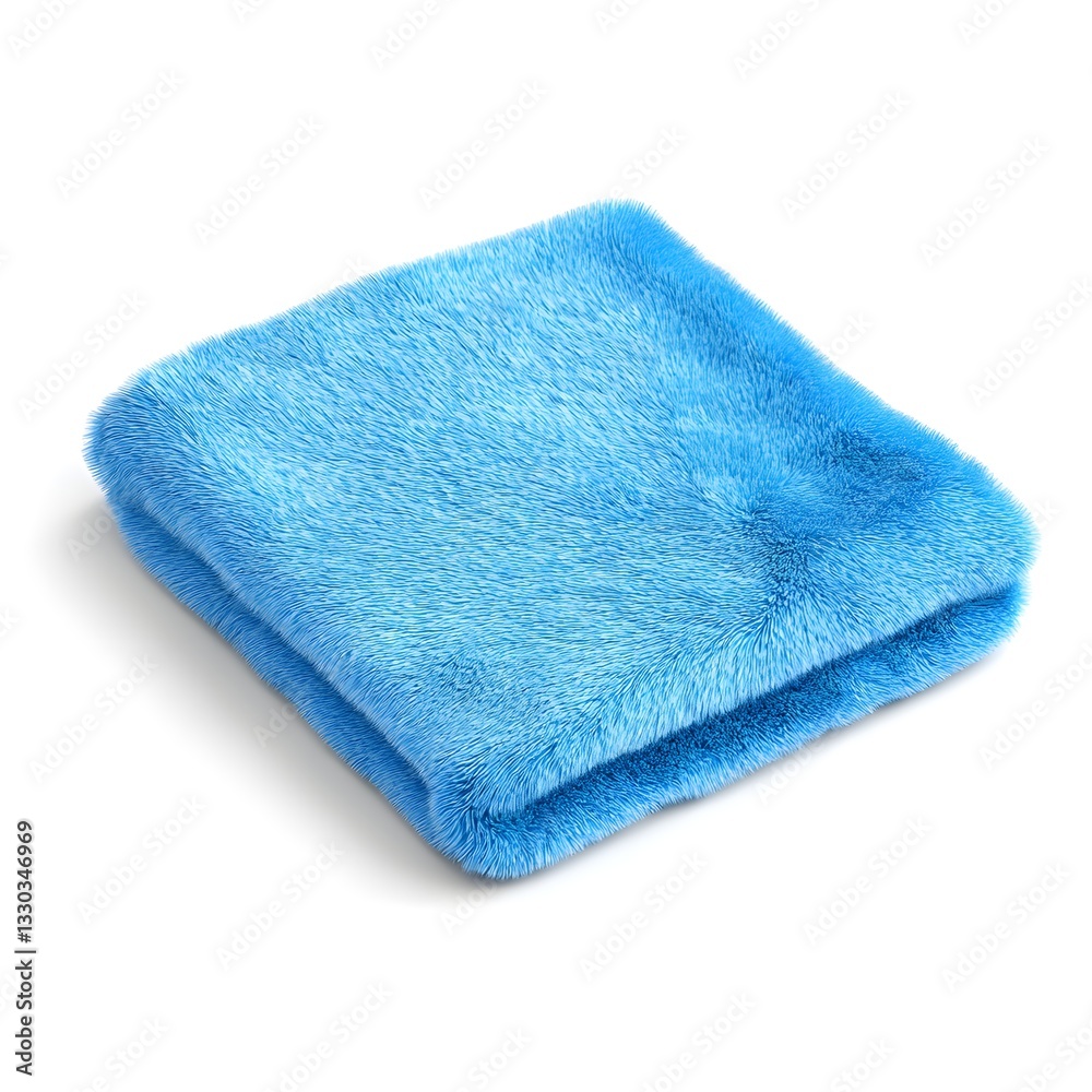 Soft Blue Faux Fur Fabric Textile Folded Cozy Blanket Texture Soft Blue Faux Fur Fabric Textile Folded Cozy Blanket Texture