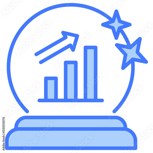 Prediction Blue Icon