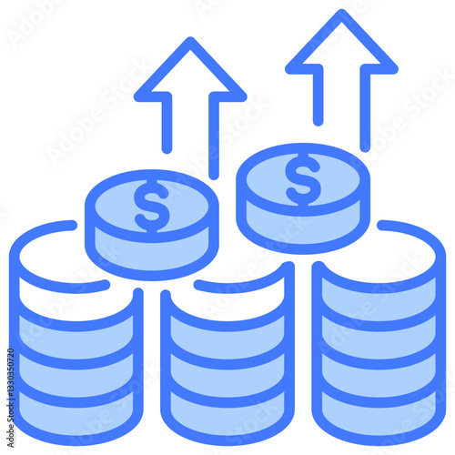 Profit Blue Icon